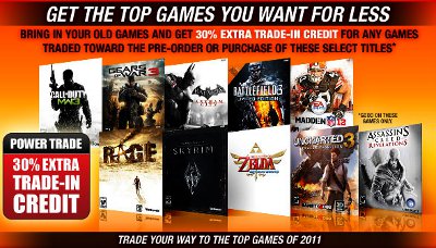 top games, trade-in credit